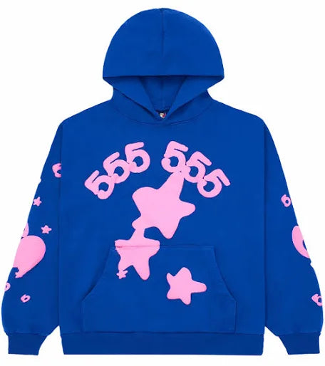 1:1 SP1DER Beluga Hoodie Blue
